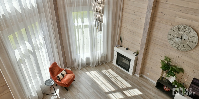 Дом из клееного бруса по проекту \"Корвет v3\" Фото 29